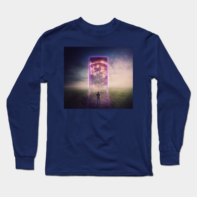 neon portal Long Sleeve T-Shirt by 1STunningArt